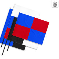 Plastic film flag according to patterns fire retardant