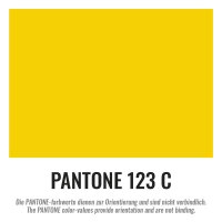 Plastic film seat cover 75x75cm - yellow