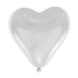 Ballon heart white