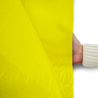 Plastic film cover double flame retardant 75x150cm - yellow