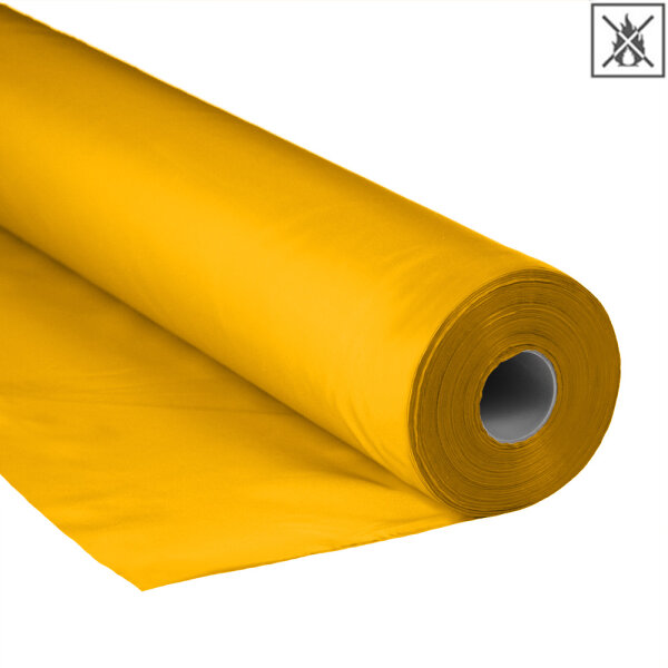 Polyester fabric standard - 150cm flame retardant - 100 meters roll - yellow