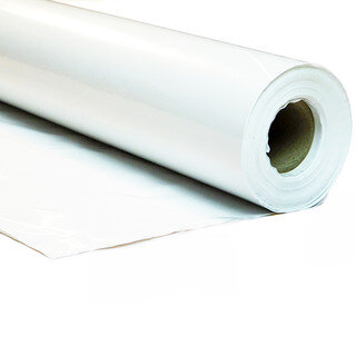 Plastic film roll premium 2x50m - white