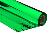 Metallic plastic film roll standard 1,5x200m - green