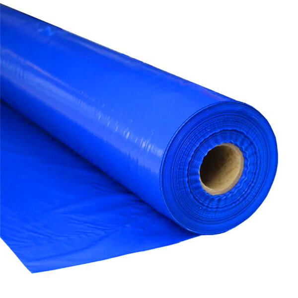 Plastic film roll standard fire retardant 1,5x100m - blue