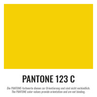 Plastic film roll standard fire retardant 1,5x100m - yellow