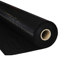 Plastic film roll standard fire retardant 1,5x100m - black