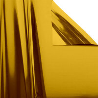 Metallic plastic film roll standard 1,5x2000m - gold