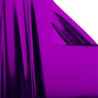 Metallic plastic film roll standard 1,5x10m - purple