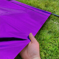 Metallic plastic film roll premium fire retardant 1,50x10m - purple