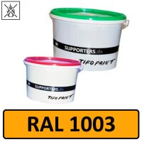 Cotton fabric color signal yellow RAL 1003 - flame retardant