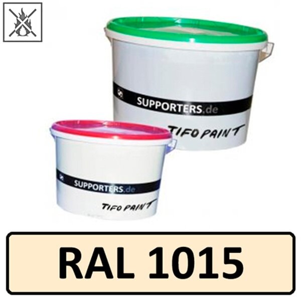 Polyester substance color light ivory RAL 1015 - flame retardant