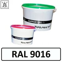 Polyester substance color traffic white RAL 9016 - flame retardant