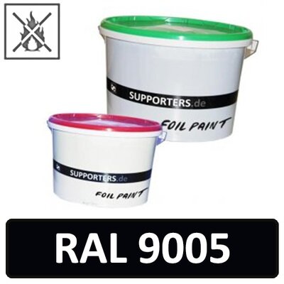 Paper color jet black RAL 9005 - flame retardant