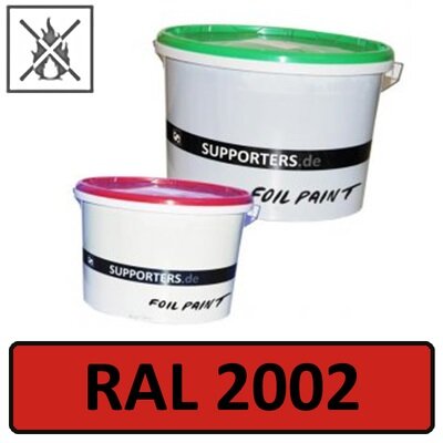 Paper color vermilion RAL 2002 - flame retardant