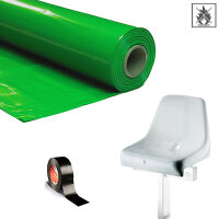 Plastic film seat covering roll flame retardant 0,75x200m...