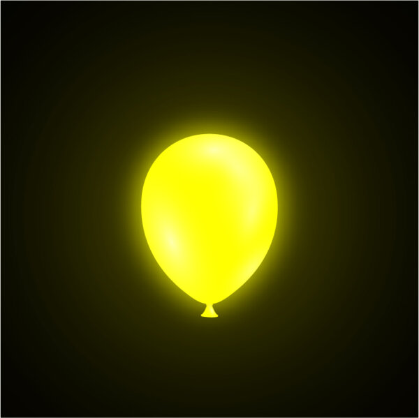 LED balloons - Yellow