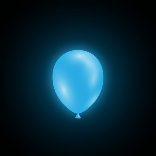 LED balloons - Blue