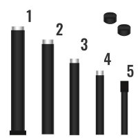 Telescopic rod Premium 5m individual parts