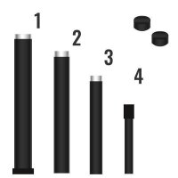 Telescopic rod Premium 4M individual parts