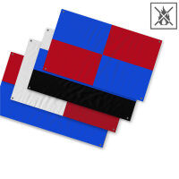 Fence flag according to pattern flame retardant