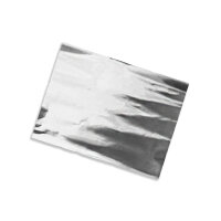 Plastic film sheet metallic 50x75cm - silver