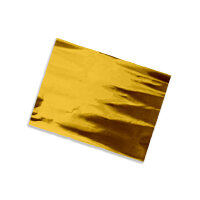 Plastic film sheet metallic 50x75cm - gold