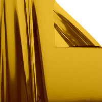 Plastic film hand banner metallic 75x90cm (upright format) flame retardant - gold