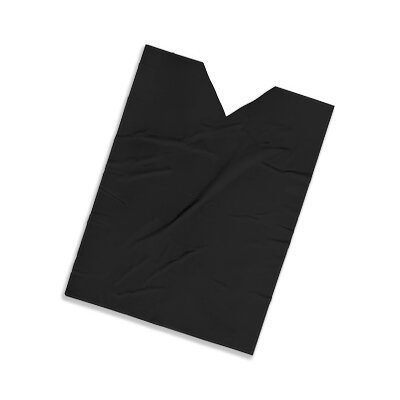 Plastic film vest standard 50x75cm - black