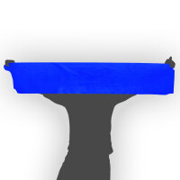 Plastic film scarf 150x25cm - blue