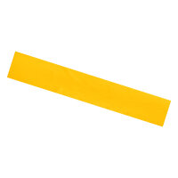 Plastic film scarf 150x25cm - yellow