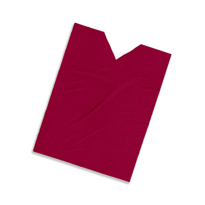 Plastic film vest standard 50x75cm - wine red