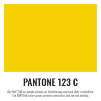 Plastic film sheet 75x90cm - yellow