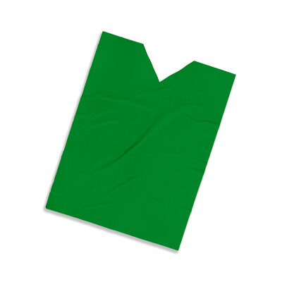 Plastic film vest standard 100x75cm - green