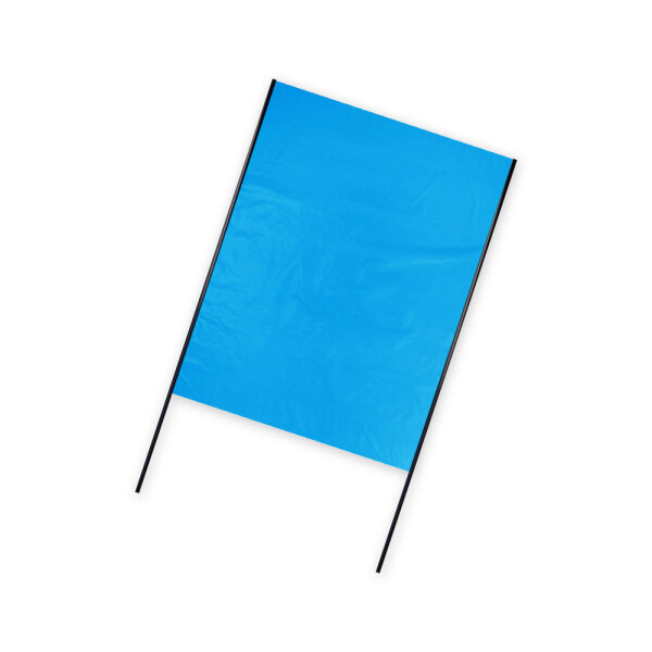 Plastic film hand banner 75x90cm (upright format) - light blue
