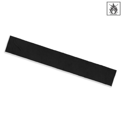 Plastic film scarf fire retardant 150x50cm - black