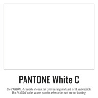 Plastic film hand banner 90x75cm (horizontal format) - white