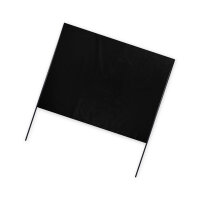 Plastic film hand banner 90x75cm (horizontal format) - black