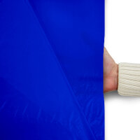 Plastic film hand banner 90x75cm (horizontal format) - blue