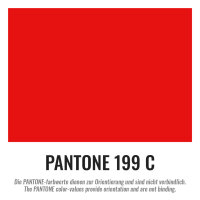 Plastic film hand banner 90x75cm (horizontal format) - red