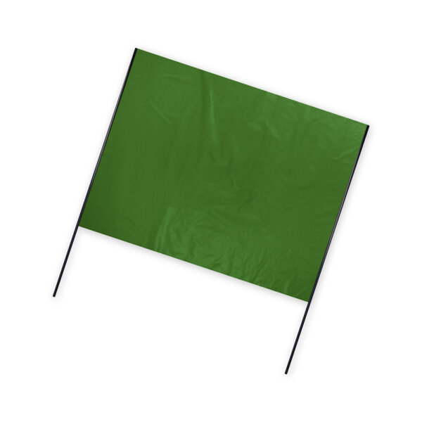 Plastic film hand banner 90x75cm (horizontal format) - green