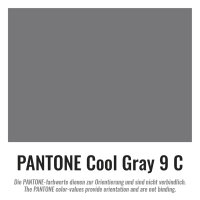 Plastic film hand banner 90x75cm (horizontal format) - grey