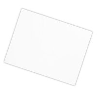 Plastic film sheet fire retardant 50x75cm - white