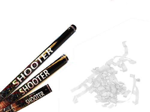 Streamer shooter paper - white XL - 100cm
