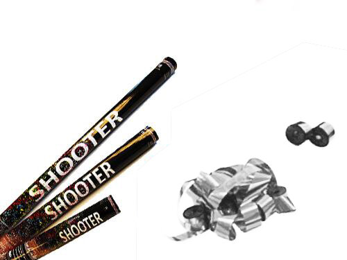 Streamer shooter metallic - silver L- 60cm