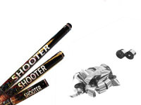 Streamer shooter metallic - silver XL- 100cm