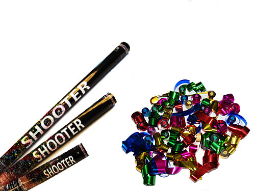 Streamer shooter metallic - multicoloured M - 30cm