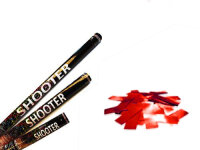 Confetti shooter metallic - red XL - 100cm