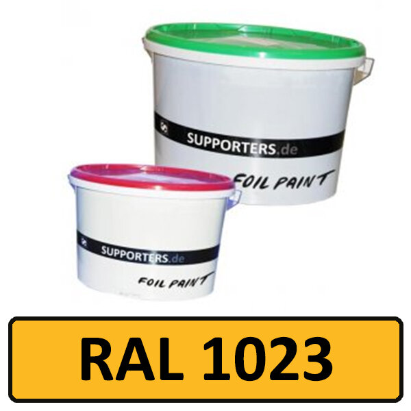 Foil color traffic yellow RAL 1023 10 litre