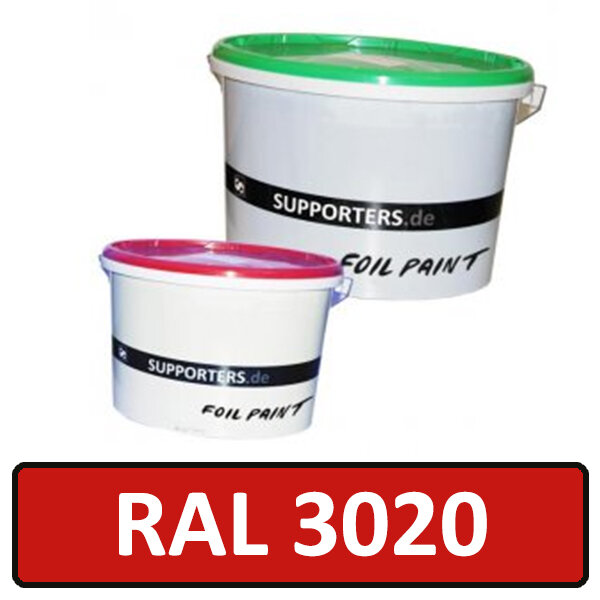 Foil color traffic red RAL 3020 5 litre