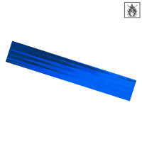 Plastic film scarves metallic flame retardant 150x50cm - blue